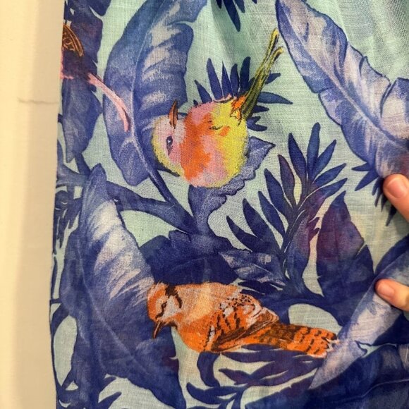 Tropical Birds Infinity Scarf | Colorful | Lightweight | Vacation | Artsy - Picture 3 of 5